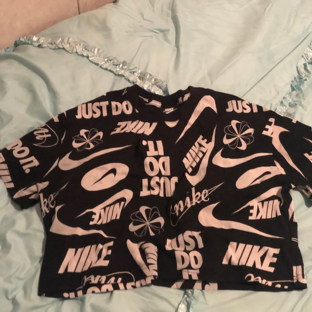 Nike logo crop top